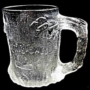 McDonald's Flintstones Movie Treemendous Mug Glass 1993 Collectible Tree Bark